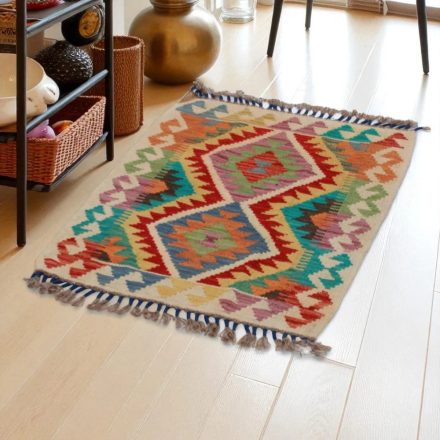 Kilim szőnyeg Chobi 78x62 kézi szövésű afgán gyapjú kilim
