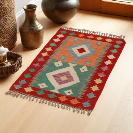 Kilim szőnyeg Chobi 92x58 kézi szövésű afgán gyapjú kilim