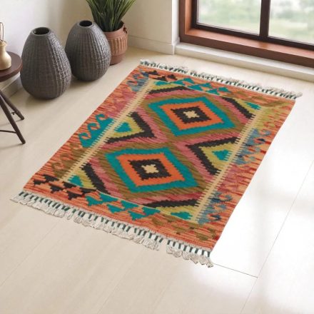 Kilim szőnyeg Chobi 62x81 kézi szövésű afgán gyapjú kilim