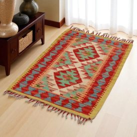   Kilim szőnyeg Chobi 68x103 kézi szövésű afgán gyapjú kilim