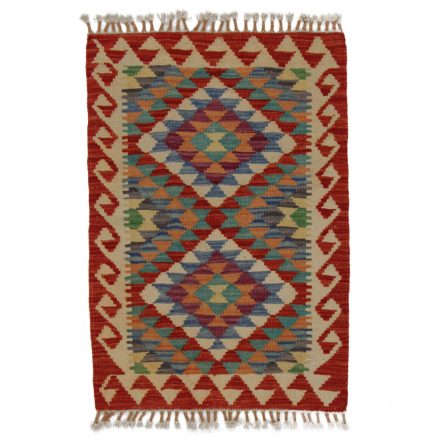 Kézi szövésű Kilim szőnyeg Chobi 62x89 afgán gyapjú kilim