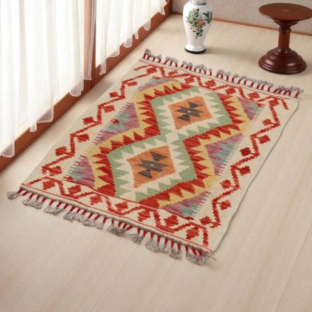 Kilim szőnyeg Chobi 61x83 kézi szövésű afgán gyapjú kilim