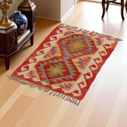 Kilim szőnyeg Chobi 84x59 kézi szövésű afgán gyapjú kilim