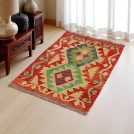  Kilim szőnyeg Chobi 64x92 kézi szövésű afgán gyapjú kilim