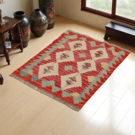   Kilim szőnyeg Chobi 68x85 kézi szövésű afgán gyapjú kilim