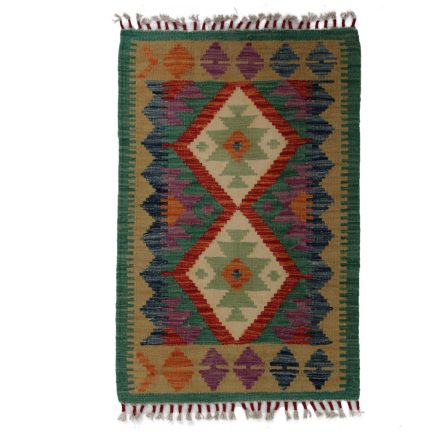 Kilim szőnyeg Chobi 90x60 kézi szövésű afgán gyapjú kilim