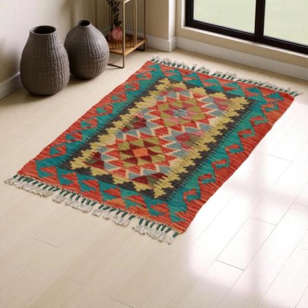 Kilim szőnyeg Chobi 86x62 kézi szövésű afgán gyapjú kilim