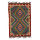 Kézi szövésű Kilim szőnyeg Chobi 62x91 afgán gyapjú kilim