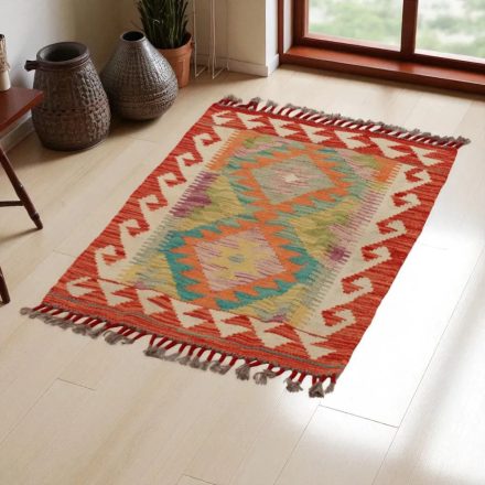 Kilim szőnyeg Chobi 60x80 kézi szövésű afgán gyapjú kilim