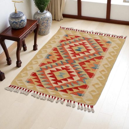 Kilim szőnyeg Chobi 90x64 kézi szövésű afgán gyapjú kilim