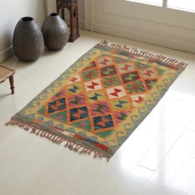   Kilim szőnyeg Chobi 65x98 kézi szövésű afgán gyapjú kilim