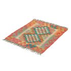 Kilim szőnyeg Chobi 74x64 kézi szövésű afgán gyapjú kilim