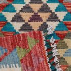 Kilim szőnyeg Chobi 74x64 kézi szövésű afgán gyapjú kilim