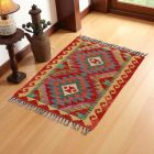 Kilim szőnyeg Chobi 60x88 kézi szövésű afgán gyapjú kilim