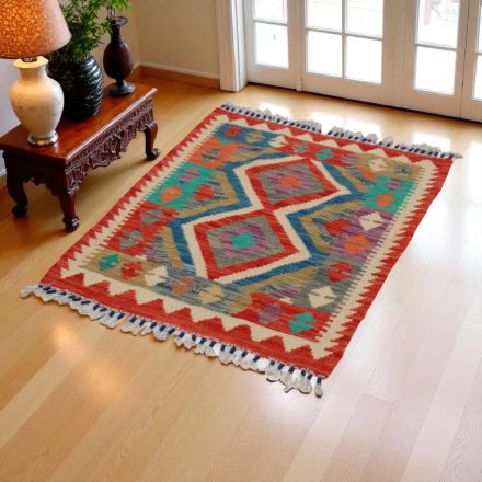 Kilim szőnyeg Chobi 68x89 kézi szövésű afgán gyapjú kilim
