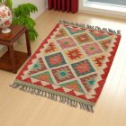Kilim szőnyeg Chobi 63x89 kézi szövésű afgán gyapjú kilim