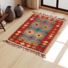 Kilim szőnyeg Chobi 89x61 kézi szövésű afgán gyapjú kilim