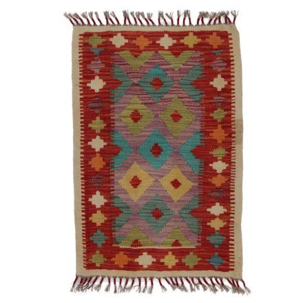 Kilim szőnyeg Chobi 89x61 kézi szövésű afgán gyapjú kilim