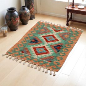   Kilim szőnyeg Chobi 83x61 kézi szövésű afgán gyapjú kilim