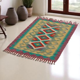   Kilim szőnyeg Chobi 89x61 kézi szövésű afgán gyapjú kilim