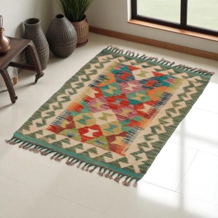 Kilim szőnyeg Chobi 85x60 kézi szövésű afgán gyapjú kilim