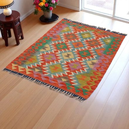 Kilim szőnyeg Chobi 116x80 kézi szövésű afgán gyapjú kilim