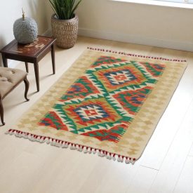   Chobi Kilim szőnyeg 115x80 kézi szövésű afgán gyapjú kilim