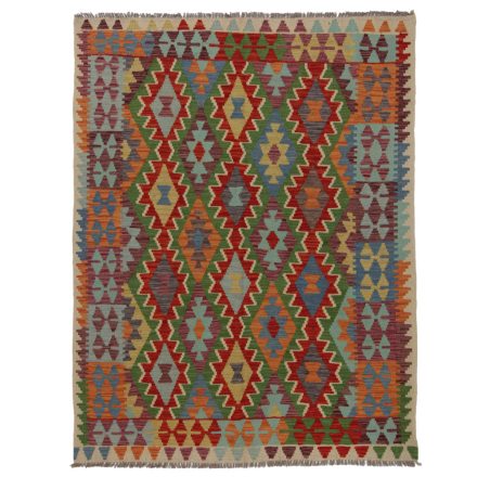 Kilim szőnyeg Chobi 196x153 kézi szövésű afgán gyapjú kilim