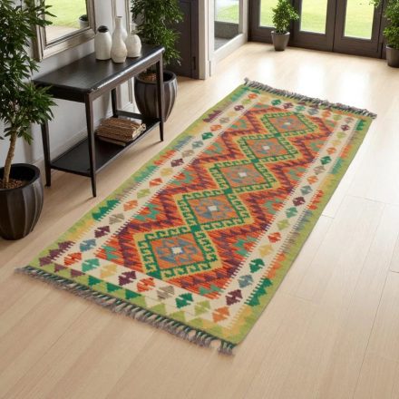 Kilim futószőnyeg Chobi 72x184 kézi szövésű afgán gyapjú kilim
