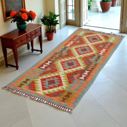 Kilim futószőnyeg Chobi 75x198 kézi szövésű afgán gyapjú kilim