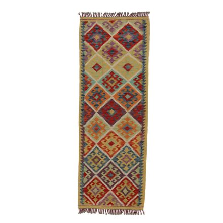 Kilim szőnyeg Chobi 75x207 kézi szövésű afgán gyapjú kilim