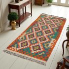 Kilim futószőnyeg Chobi 76x202 kézi szövésű afgán gyapjú kilim