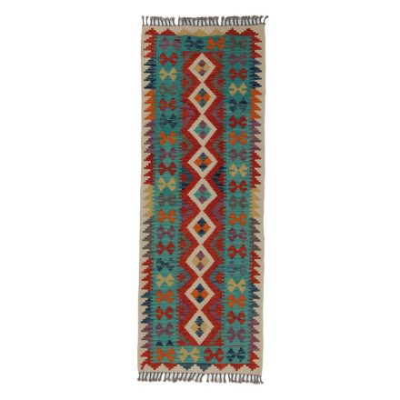 Kilim futószőnyeg Chobi 70x195 kézi szövésű afgán gyapjú kilim