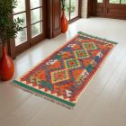 Kilim futószőnyeg Chobi 67x194 kézi szövésű afgán gyapjú kilim