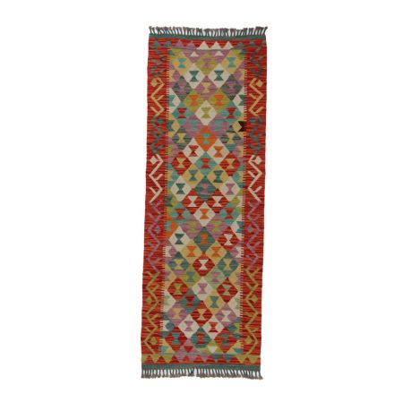 Kilim futószőnyeg Chobi 71x198 kézi szövésű afgán gyapjú kilim