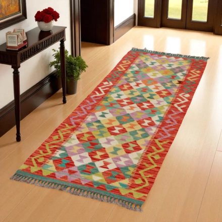 Kilim futószőnyeg Chobi 71x198 kézi szövésű afgán gyapjú kilim