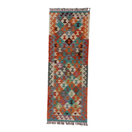 Kilim futószőnyeg Chobi 74x203 kézi szövésű afgán gyapjú kilim