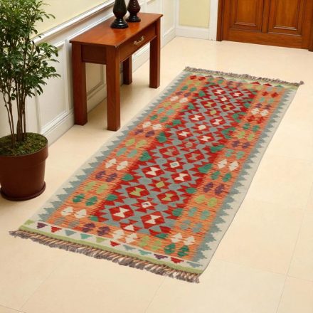 Kilim futószőnyeg Chobi 73x193 kézi szövésű afgán gyapjú kilim