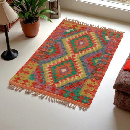 Kilim szőnyeg Chobi 62x102 kézi szövésű afgán gyapjú kilim