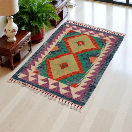 Afgán Kilim szőnyeg Chobi 58x91 kézi szövésű etnikai kilim
