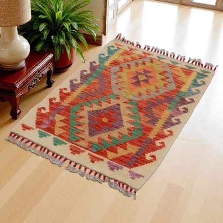 Kilim szőnyeg Chobi 63x98 kézi szövésű afgán gyapjú kilim