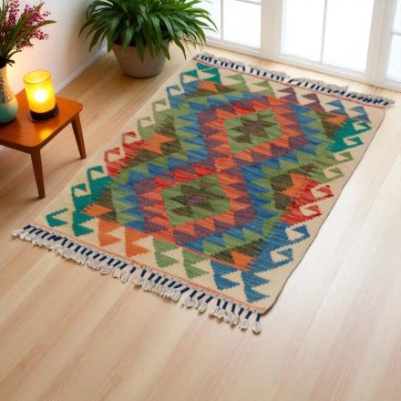 Kilim szőnyeg Chobi 61x89 kézi szövésű afgán gyapjú kilim