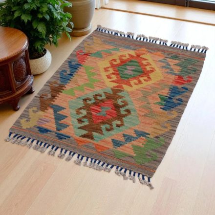 Kézi szövésű Kilim szőnyeg Chobi 62x87 afgán gyapjú kilim