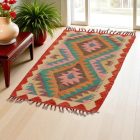 Kilim szőnyeg Chobi 94x63 kézi szövésű afgán gyapjú kilim