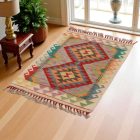 Kilim szőnyeg Chobi 92x59 kézi szövésű afgán gyapjú kilim