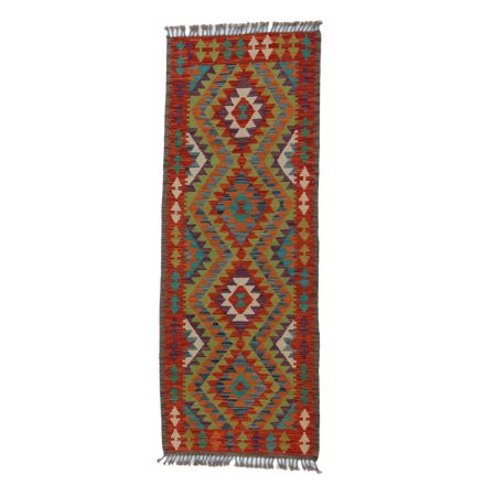 Kilim futószőnyeg Chobi 75x198 kézi szövésű afgán gyapjú kilim