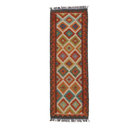 Kilim szőnyeg Chobi 73x207 kézi szövésű afgán gyapjú kilim