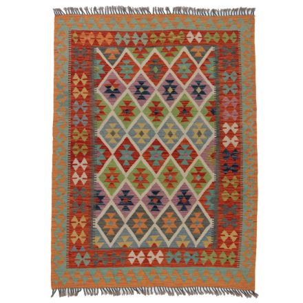 Chobi Kilim szőnyeg 195x150 kézi szövésű afgán gyapjú kilim