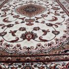 Klasszikus szőnyeg bézs Isfahan 140x200 gépi szőnyeg  1029C140200