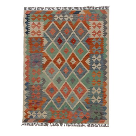 Kilim szőnyeg Chobi 199x149 kézi szövésű afgán gyapjú kilim